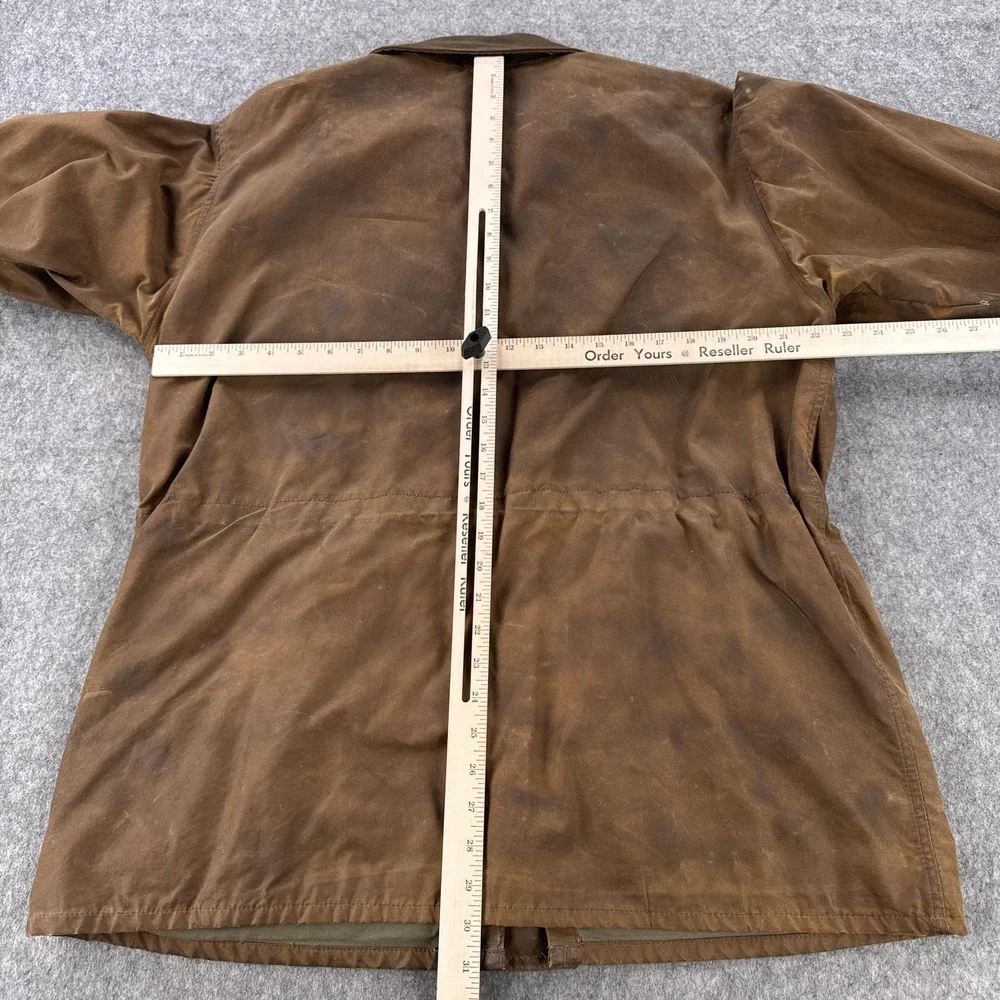 Filson Coat Mens XL Brown Waxed Cotton Canvas Field Hunting Workwear USA